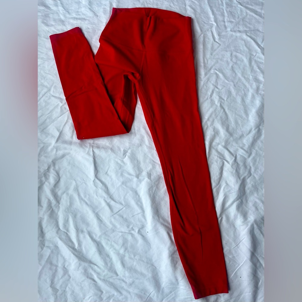 Red Align leggings